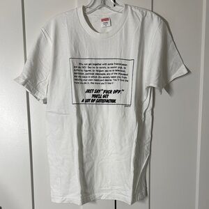 Supreme white graphic tee